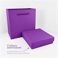 Пакет 13,5х13,5х7 см сиреневый со сборным дном 1351357_lilac