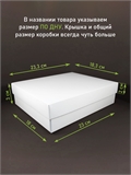 Коробка 23х18х3 см белая самосборная 23183_white
